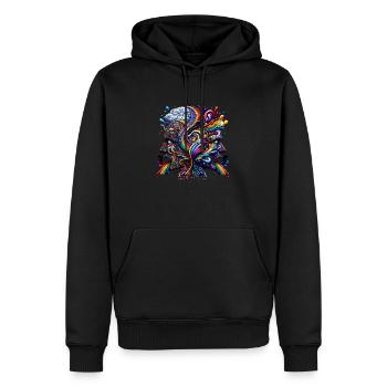 Mind Storm - Men’s Premium Organic Hoodie - black - Front - Nico (187cm)