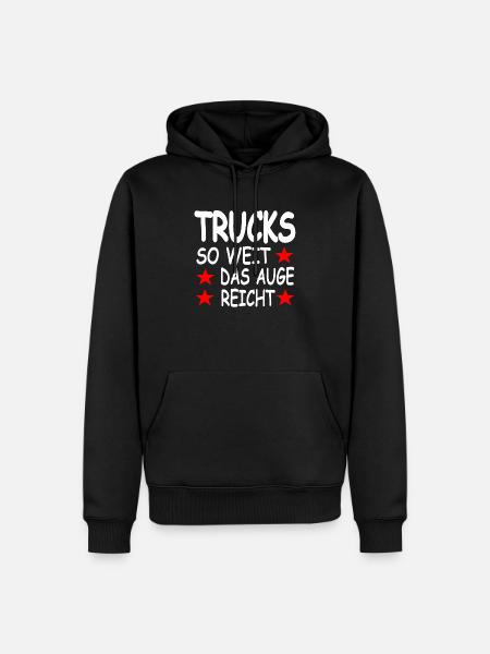 Truck - Männer Premium Bio Hoodie - Schwarz