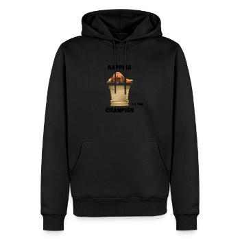 Tired Dog - Men’s Premium Organic Hoodie - black - Front - Nico (187cm)