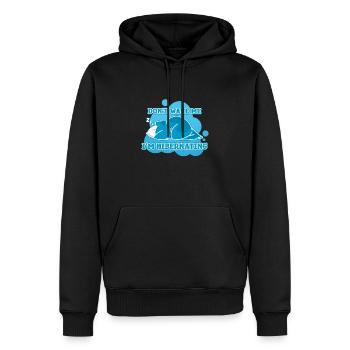 Wecke mich nicht, ich schlafe - Männer Premium Bio Hoodie - Schwarz - Vorne - Nico (187cm)
