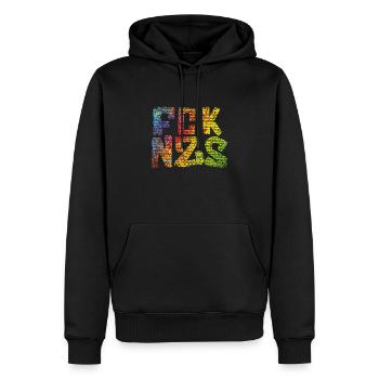 FCK NZS - Sweat à capuche Premium bio Homme - noir - Devant - Nico (187cm)