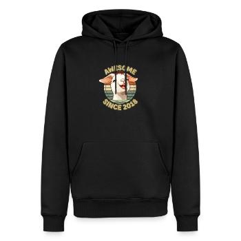 awesome Seit 2018 - Humor Geburtstagsgeschenk 2018 - Männer Premium Bio Hoodie - Schwarz - Vorne - Nico (187cm)