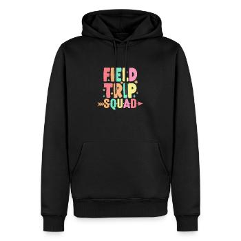 Correspondant à l’enseignant et aux élèves de l’escouade d’excursion - Sweat à capuche Premium bio Homme - noir - Devant - Nico (187cm)