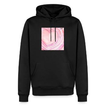 Wirrwarr 13 - Männer Premium Bio Hoodie - Schwarz - Vorne - Nico (187cm)