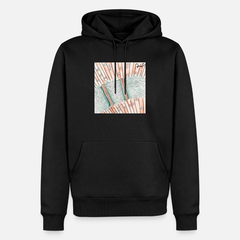 Confusion 4 - Sweat à capuche Premium bio Homme - noir