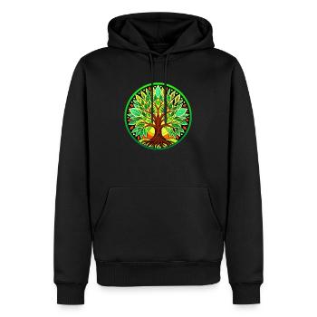 Tree of Life - Men’s Premium Organic Hoodie - black - Front - Nico (187cm)