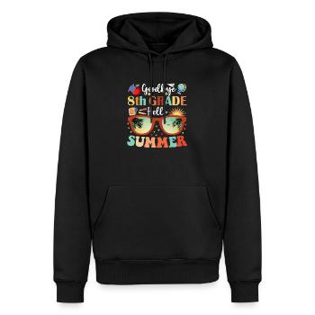 Auf Wiedersehen 8. Klasse Hallo Sommer - Männer Premium Bio Hoodie - Schwarz - Vorne - Nico (187cm)