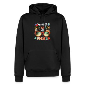Auf Wiedersehen 12. Klasse Hallo Sommer - Männer Premium Bio Hoodie - Schwarz - Vorne - Nico (187cm)