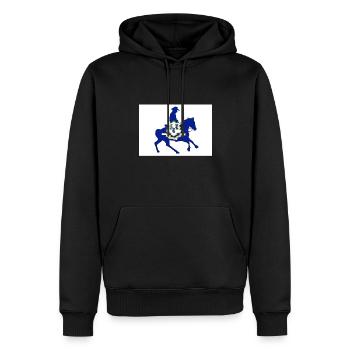 Flagge des Bundesstaates Connecticut Cowboy - Männer Premium Bio Hoodie - Schwarz - Vorne - Nico (187cm)