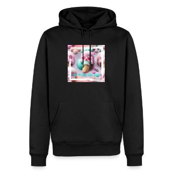 HOT GIRL SUMMER - Männer Premium Bio Hoodie - Schwarz - Vorne - Nico (187cm)