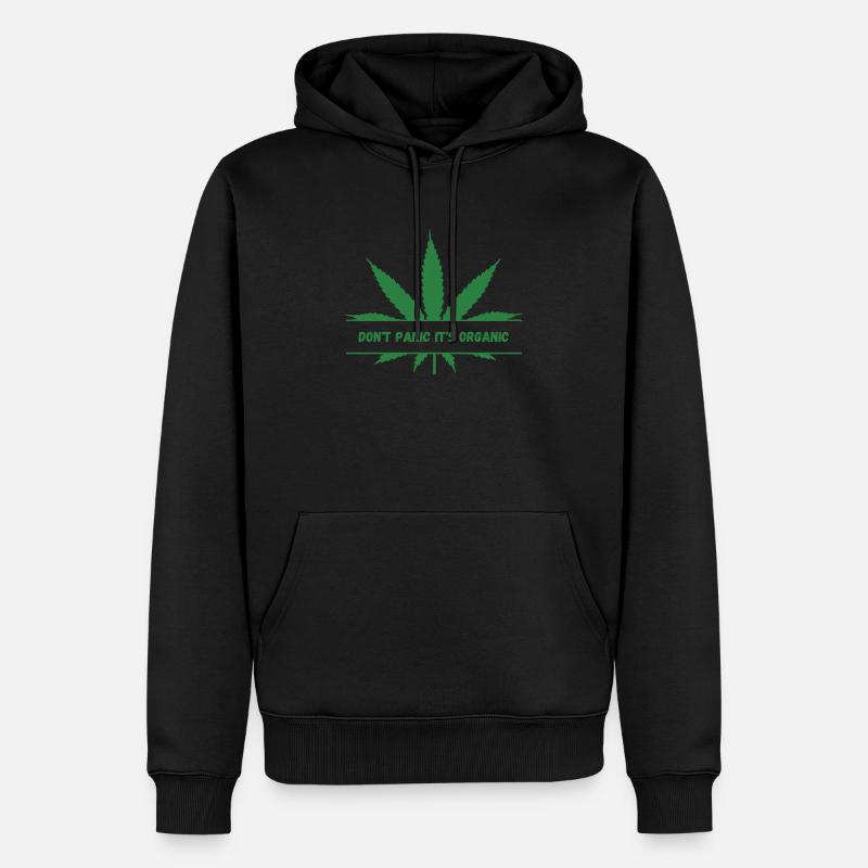 Pas de panique, c’est bio - Sweat à capuche Premium bio Homme - noir