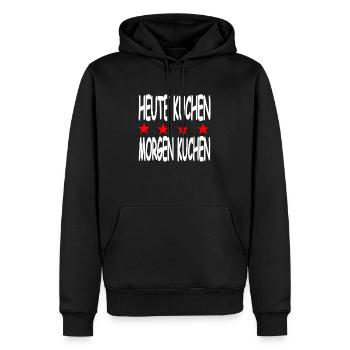 Cake - Men’s Premium Organic Hoodie - black - Front - Nico (187cm)