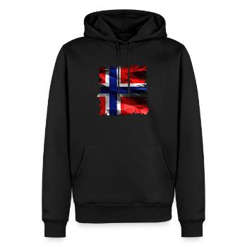 Norway Norway Flag Scandinavia Norden Tor Viking - Men’s Premium Organic Hoodie - black - Front - Nico (187cm)