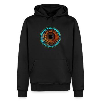 Pipes are everywhere - Men’s Premium Organic Hoodie - black - Front - Nico (187cm)