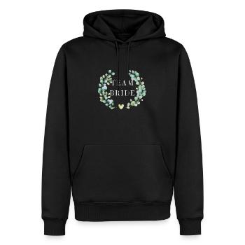 Team Floral Bride - Passendes T-Shirt - Männer Premium Bio Hoodie - Schwarz - Vorne - Nico (187cm)