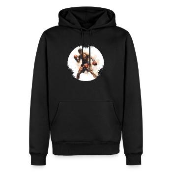 When it comes to boxing, there are clear rules - Men’s Premium Organic Hoodie - black - Front - Nico (187cm)