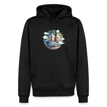 Zodiac sign Buffalo - Men’s Premium Organic Hoodie - black - Front - Nico (187cm)