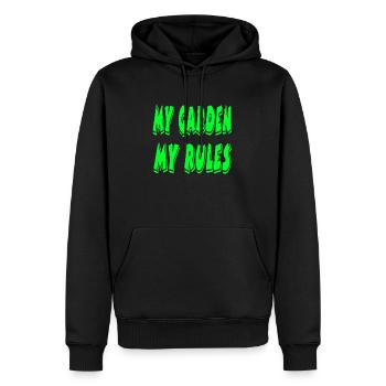 Garten - Männer Premium Bio Hoodie - Schwarz - Vorne - Nico (187cm)
