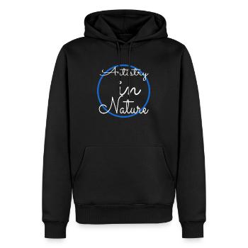 visual arts art art creation natural beauty - Männer Premium Bio Hoodie - Schwarz - Vorne - Nico (187cm)