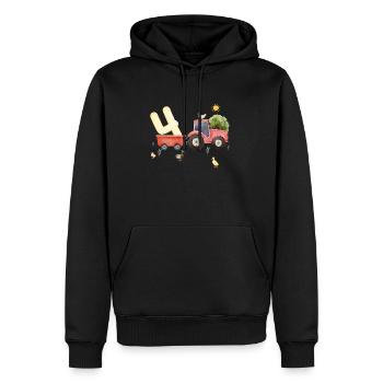 4-jähriges Jubiläum Farm Agriculture - Männer Premium Bio Hoodie - Schwarz - Vorne - Nico (187cm)