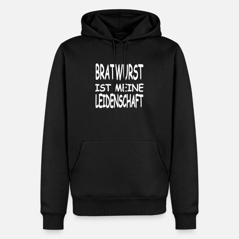 Bratwurst - Männer Premium Bio Hoodie - Schwarz
