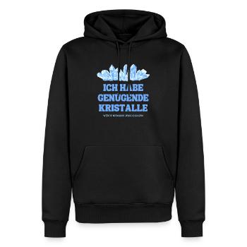 Steinen und Kristalle - Männer Premium Bio Hoodie - Schwarz - Vorne - Nico (187cm)
