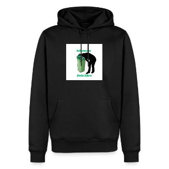 Deine Ehre - Männer Premium Bio Hoodie - Schwarz - Vorne - Nico (187cm)