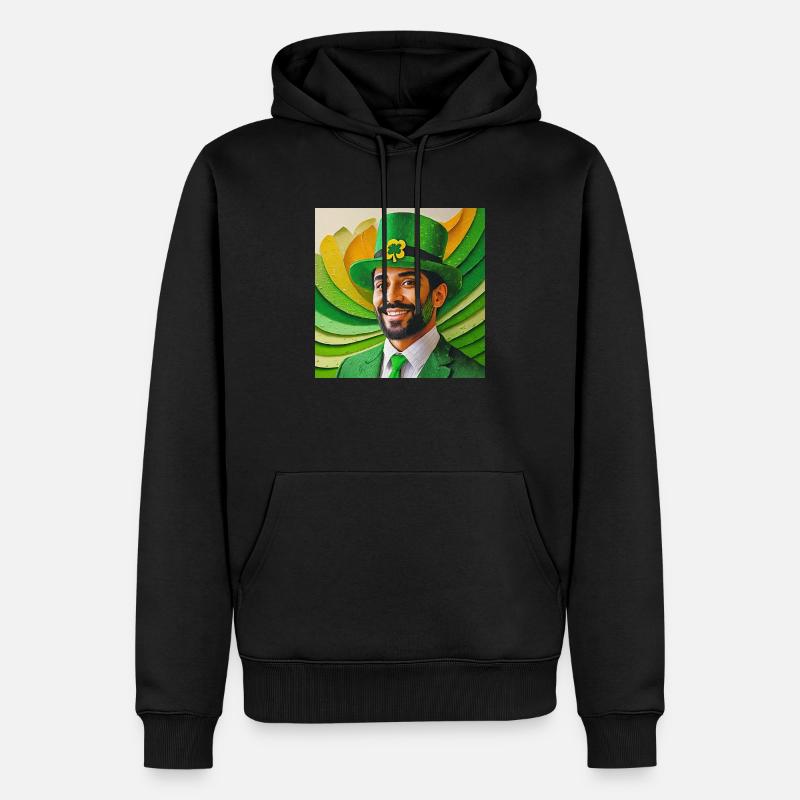 saint patrick - Sweat à capuche Premium bio Homme - noir