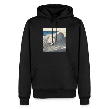 Big Wave surfing 2 - Männer Premium Bio Hoodie - Schwarz - Vorne - Nico (187cm)