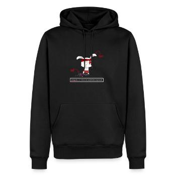 AntiAngsthase - Männer Premium Bio Hoodie - Schwarz - Vorne - Nico (187cm)