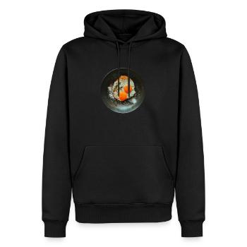 Spiegeleier - Männer Premium Bio Hoodie - Schwarz - Vorne - Nico (187cm)