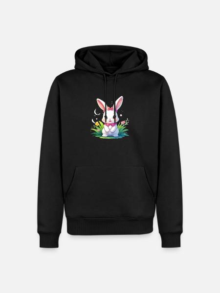 Sweet Bunny - Men’s Premium Organic Hoodie - black