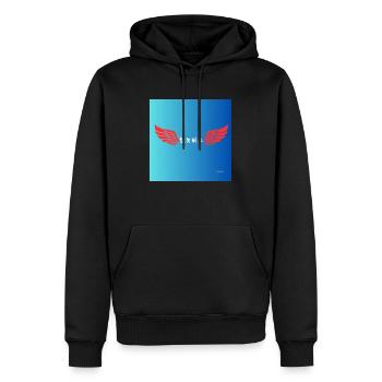 Modern Japanische Schrift - Männer Premium Bio Hoodie - Schwarz - Vorne - Nico (187cm)