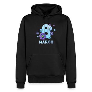 Women's Power 8. März GirlPower Weiblicher Feminismus - Männer Premium Bio Hoodie - Schwarz - Vorne - Nico (187cm)