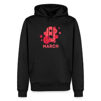 Women's Power 8. März GirlPower Weiblicher Feminismus - Männer Premium Bio Hoodie - Schwarz - Vorne - Nico (187cm)