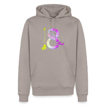 Women's Power March 8 GirlPower Female Feminism - Men’s Premium Organic Hoodie - taupe - Front - Nico (187cm)