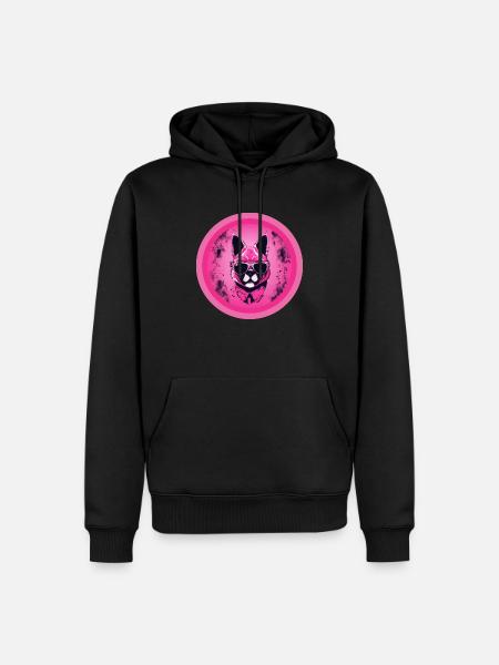Cool Cat - Männer Premium Bio Hoodie - Schwarz