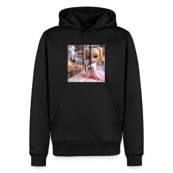 BabyBoomers 3 - Männer Premium Bio Hoodie - Schwarz - Vorne - Nico (187cm)