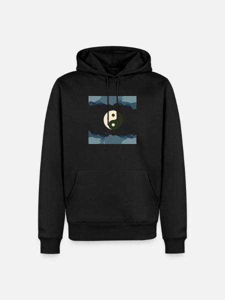 Together Forever - Männer Premium Bio Hoodie - Schwarz