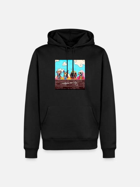 Modern Society - Männer Premium Bio Hoodie - Schwarz