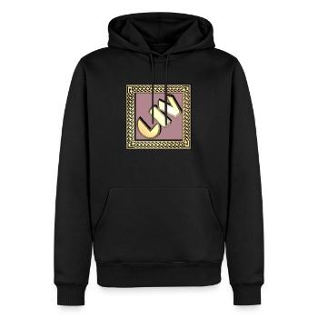 liv - Männer Premium Bio Hoodie - Schwarz - Vorne - Nico (187cm)