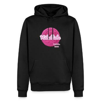 Häkelliebe - Männer Premium Bio Hoodie - Schwarz - Vorne - Nico (187cm)
