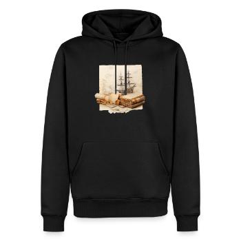 Suche nach verborgenen Schätzen - Männer Premium Bio Hoodie - Schwarz - Vorne - Nico (187cm)