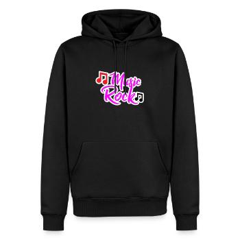Music Rock Design für alle Musikliebhaber - Männer Premium Bio Hoodie - Schwarz - Vorne - Nico (187cm)