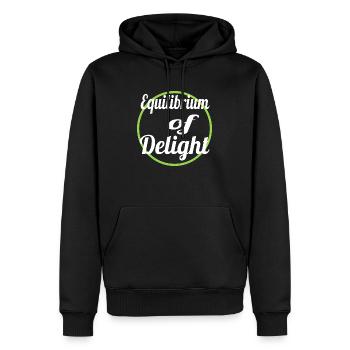 finding balance finding joy gift awesome - Männer Premium Bio Hoodie - Schwarz - Vorne - Nico (187cm)
