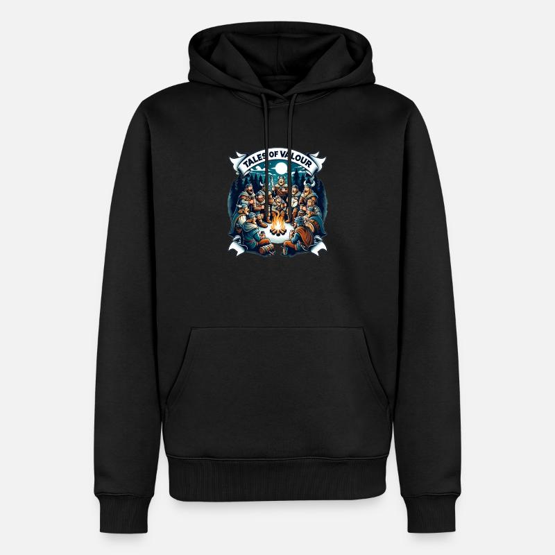Contes de bravoure - Sweat à capuche Premium bio Homme - noir