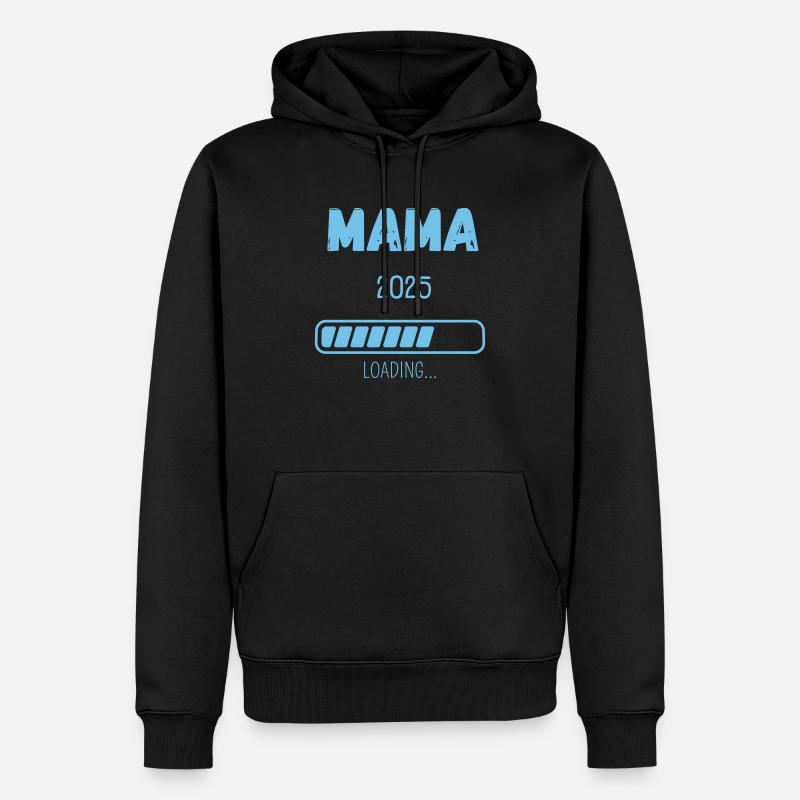 MAMA 2025 LOADING... - Männer Premium Bio Hoodie - Schwarz