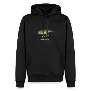 Realistische Darstellung eines MONOCLONIUS - Männer Premium Bio Hoodie - Schwarz - Vorne - Nico (187cm)