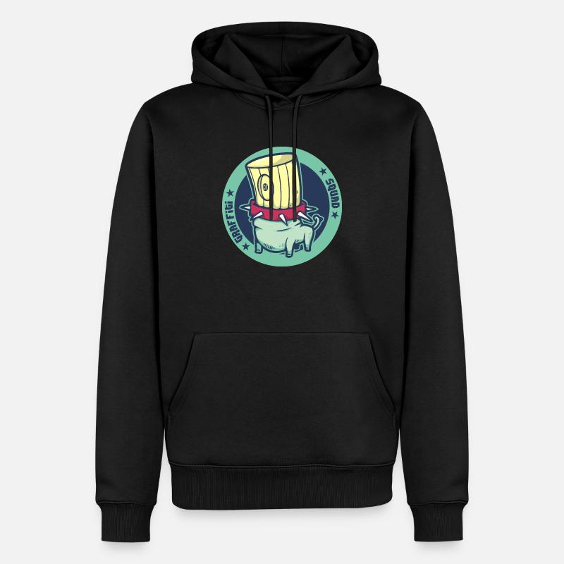 Escouade Graffiti 12 - Sweat à capuche Premium bio Homme - noir