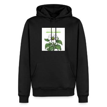 Paprika Pflanze König Blüte - Männer Premium Bio Hoodie - Schwarz - Vorne - Nico (187cm)